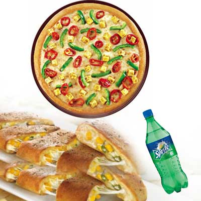 "Veg Pizza Combo - code V02(Dominos) - Click here to View more details about this Product